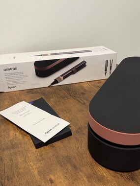Dyson Airstrait Straightener – Jasper Plum – Like New – With Warranty! –Full Set